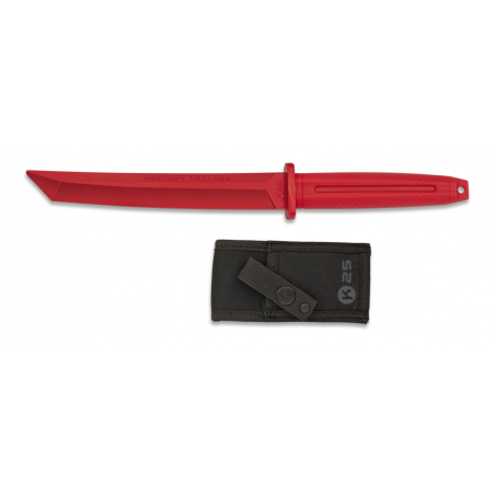 Couteau entraînement K25 rouge Lame 19,3cm